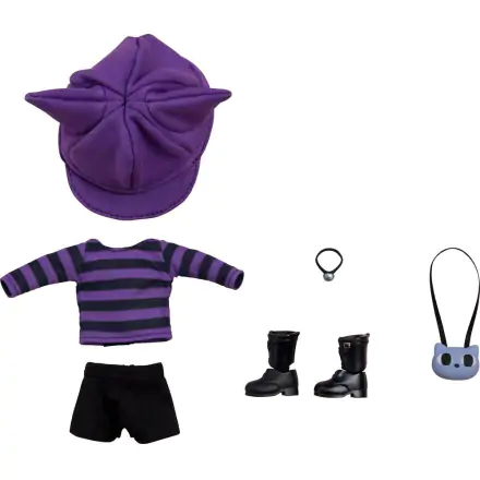 Original Character Parts for Nendoroid Doll Figures Outfit Set: Cat-Themed Outfit (Purple) termékfotó
