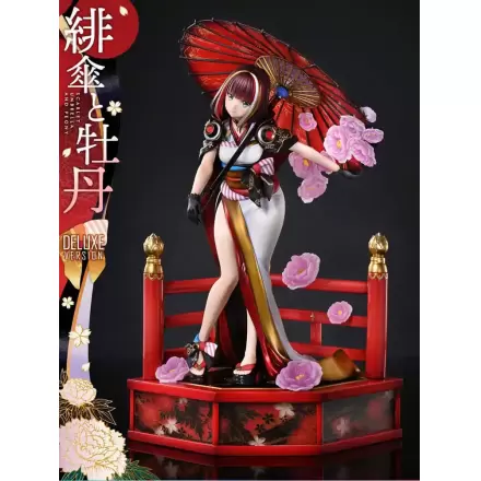 Original Illustration by Fuzichoco Prisma Wing 1/7 Scarlet Umbrella And Peony Deluxe Version PVC szobor figura 32 cm termékfotója