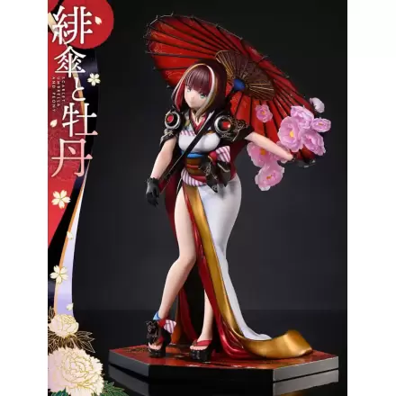 Original Illustration by Fuzichoco Prisma Wing 1/7 Scarlet Umbrella And Peony PVC szobor figura 28 cm termékfotója