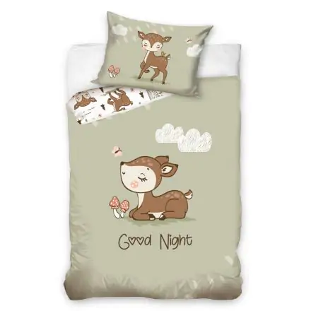 Őzike gyerek ágyneműhuzat 100×135cm, 40×60 cm termékfotó