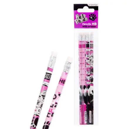 Panda HB Grafit ceruza radír véggel 4 db-os termékfotó