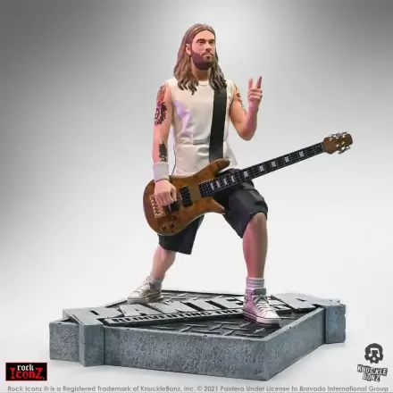 Pantera Rock Iconz Rex Brown (Reinventing the Steel) szobor figura 22 cm termékfotója