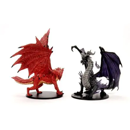 Pathfinder Battles City of Lost Omens pre-painted Premuim Miniatures  2-Pack Adult Red & Black Dragon termékfotó