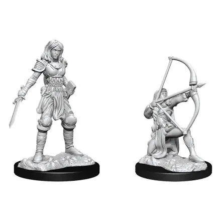 Pathfinder Battles Deep Cuts Unpainted Miniatures Human Fighter Female figurák termékfotó