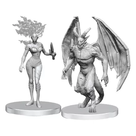 Pathfinder Deep Cuts Unpainted Miniatures Gargoyle & Shae termékfotó