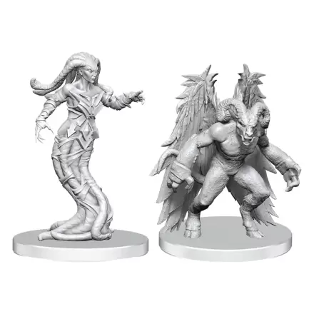 Pathfinder Deep Cuts Unpainted Miniatures Gylou (Handmaiden Devil) & Ferrugon (Rust Devil) termékfotó
