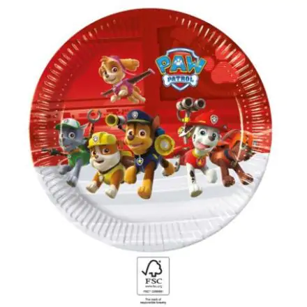 Paw Patrol-Ready For Action, Mancs Őrjárat papírtányér 8 db-os 23 cm FSC termékfotó