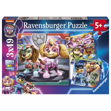 Paw Patrol The mighty movie puzzle 3x49db-os termékfotó