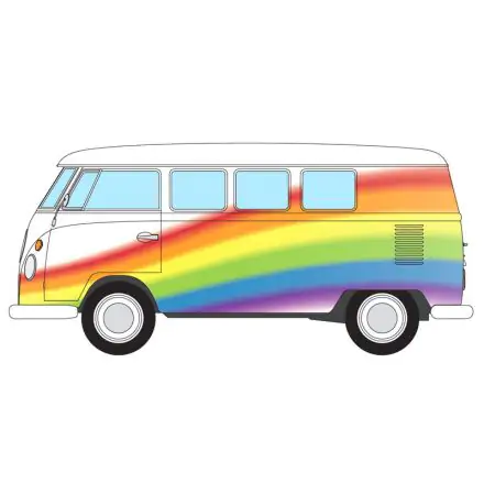 Peace Love and Rainbows Campervan Volkswagen termékfotó