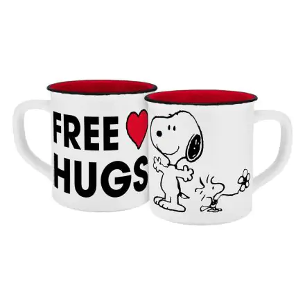 Peanuts enamel look Free Hugs bögre termékfotó