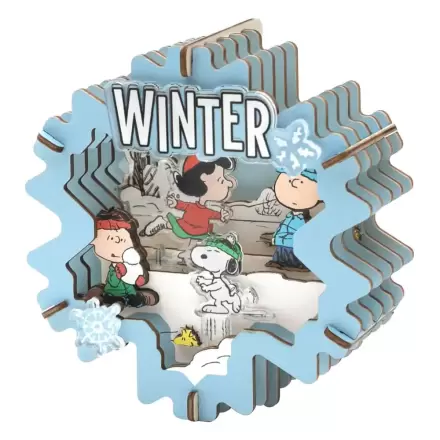 Peanuts Puremind Theater Winter Wonderland fa modell készlet termékfotó