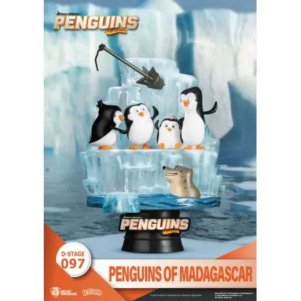 Penguins of Madagascar D-Stage Skipper, Kowalski, Private & Rico PVC Dioráma 14 cm termékfotó