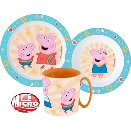 Peppa malac étkészlet, micro műanyag szett termékfotó