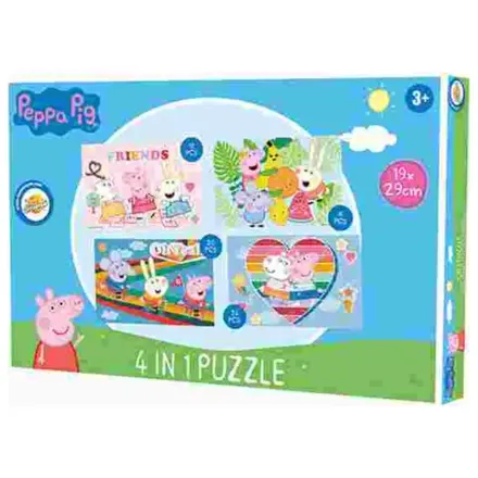Peppa malac Friends puzzle 4 az 1-ben termékfotó