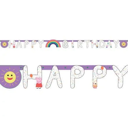 Peppa malac Happy Birthday felirat termékfotó