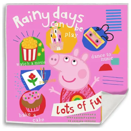 Peppa malac Rainy Fun Mágikus Kéztörlő arctörlő, törölköző 30x30cm termékfotó
