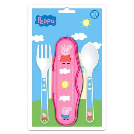 Peppa Pig baby 2db evőeszköz utazó csomag termékfotó