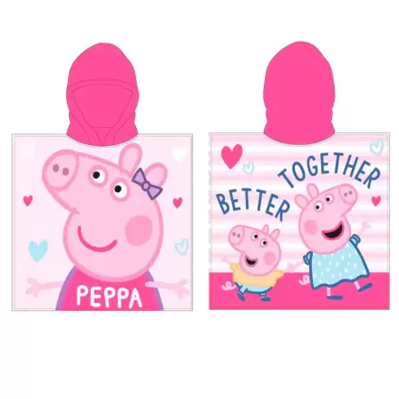 Peppa Pig mikroszálas poncsó törölköző termékfotó