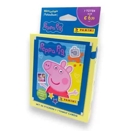 Peppa Pig - My fun Photo Album matricas & Trading Cards Eco-Blister német nyelvű kártya csomag és matrica csomag termékfotó