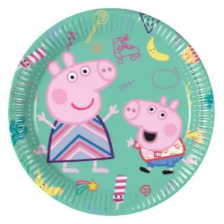 Peppa Pig Next Generation, Peppa malac papírtányér 8 db-os 20 cm FSC termékfotó
