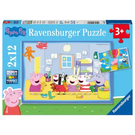 Peppa Pig puzzle 2x12db-os termékfotó