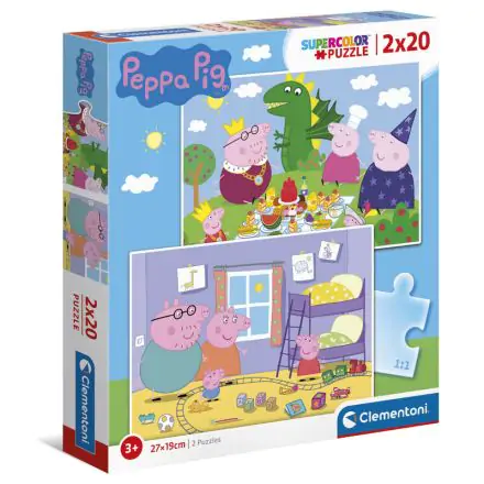 Peppa Pig puzzle 2x20db-os termékfotója