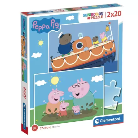 Peppa Pig puzzle 2x20db-os termékfotója