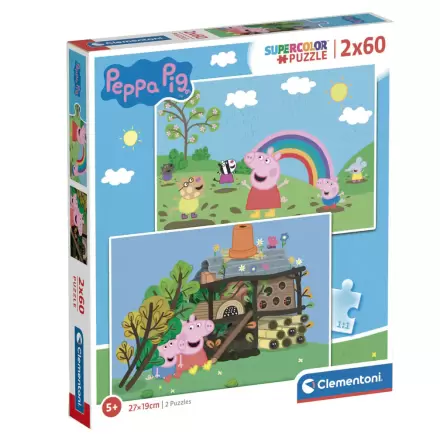 Peppa Pig puzzle 2x60db-os termékfotó