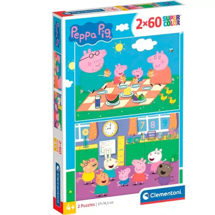 Peppa Pig puzzle 2x60db-os termékfotója