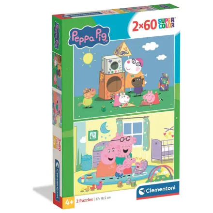 Peppa Pig puzzle 2X60db-os termékfotó