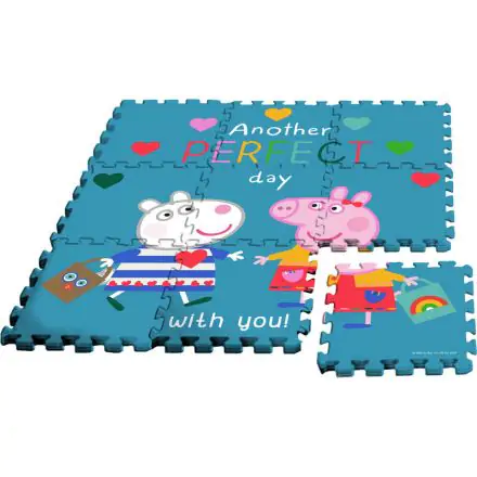 Peppa Pig puzzle szőnyeg gumis 9db-os termékfotó