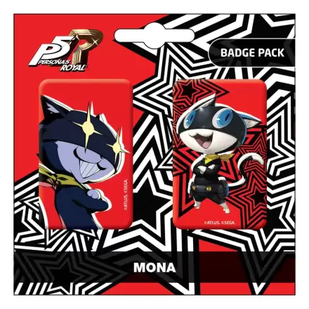 Persona 5 Royal Mona / Morgana 2 db-ps kitűző csomag termékfotója