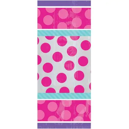 Pink pöttyös ajándéktasak 20 db-os termékfotó