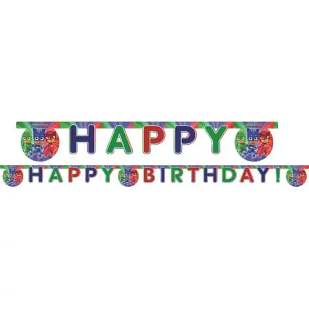 PJ Masks, Pizsihősök Happy Birthday felirat 200 cm termékfotó