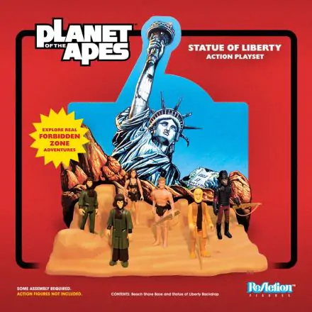 Planet of the Apes ReAction Playset Statue mof Liberty SDCC 2018 termékfotó