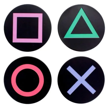 Playstation buttons console poháralátét étkészlet termékfotó