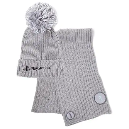 Playstation Ezüst kötött sapka és sál csomag termékfotó