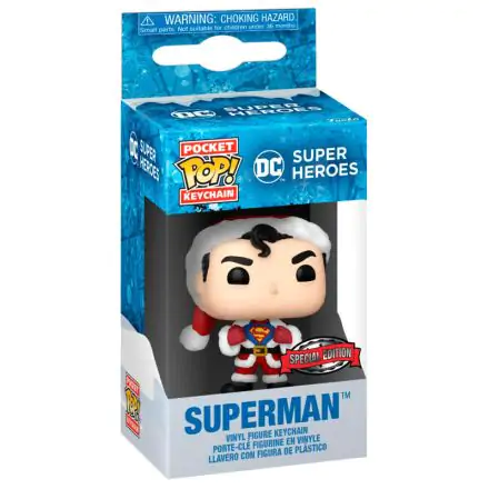 Pocket Funko POP kulcstartó DC Comics Holiday Superman Exclusive termékfotója