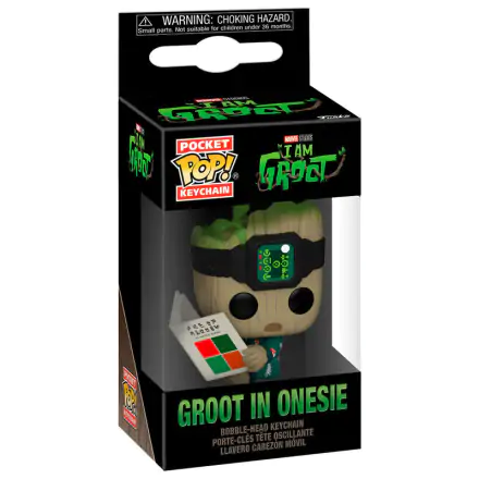 Pocket Funko POP kulcstartó Marvel I am Groot - Groot with Onesie termékfotója