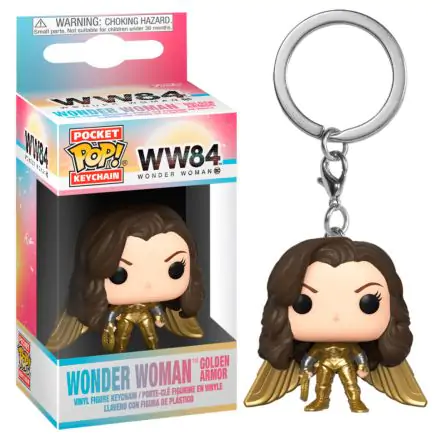 Funko Pocket POP kulcstartó DC Wonder Woman 1984 Wonder Woman Sisak Nélküli Arany Szárny termékfotó