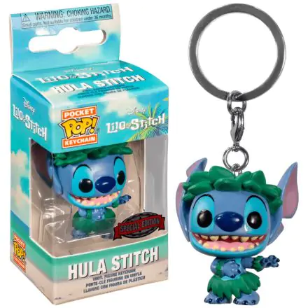 Funko Pocket POP kulcstartó Disney Lilo and Stitch - Stitch In Hula Skirt Exkluzív termékfotó
