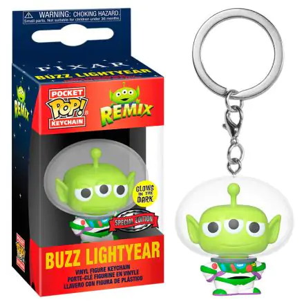 Funko Pocket POP kulcstartó Disney Pixar Alien Remix Buzz Glow Exkluzív termékfotó