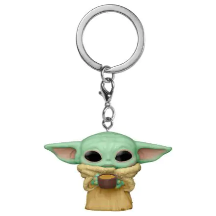 Pocket POP keychain Star Wars The Mandalorian Yoda The Child with Cup termékfotója