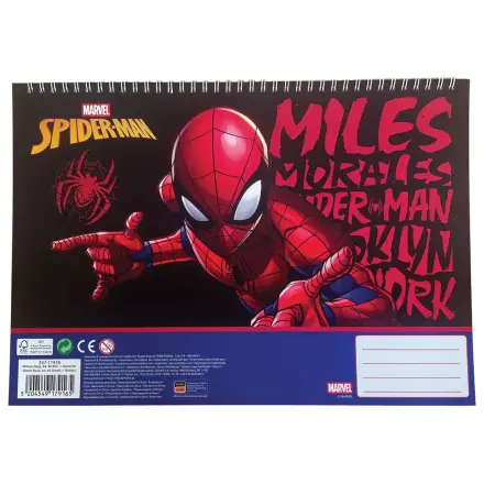 Pókember Miles Morales A/4 spirál vázlatfüzet 40 lapos matricával termékfotó