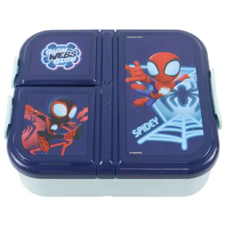 Pókember Spidey Glow több rekeszes uzsonnás doboz, szendvicsdoboz termékfotó