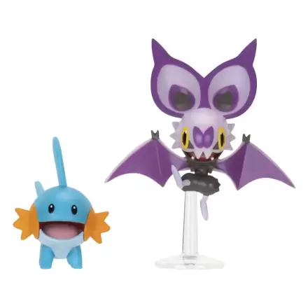Pokémon 2 db-os figura csomag Mudkip & Noibat with Stand 8 cm termékfotó