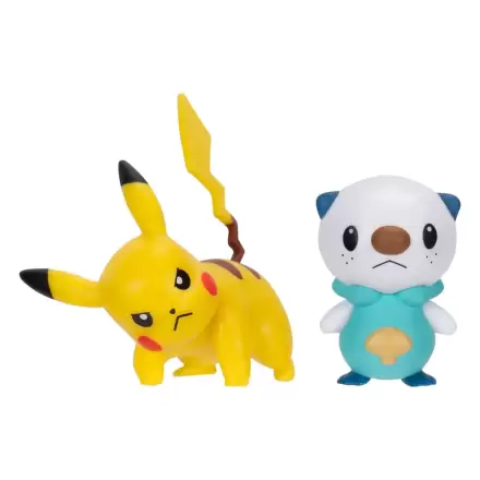Pokémon 2 db-os figura csomag Oshawott & Pikachu 8 cm termékfotó