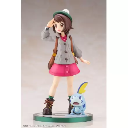 Pokémon ARTFXJ 1/8 Gloria & Sobble szobor figura 21 cm termékfotója