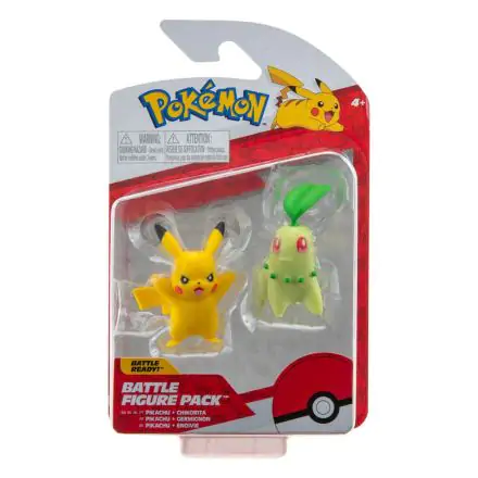 Pokémon Battle Chikorita & Pikachu #9 figurák 5 cm termékfotó
