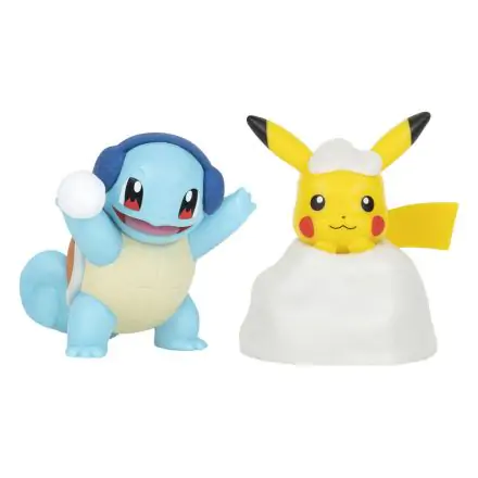 Pokémon Battle figura Pack Holiday Edition: Pikachu & Squirtle 5 cm-es Mini figura csomag termékfotó